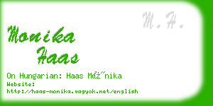 monika haas business card